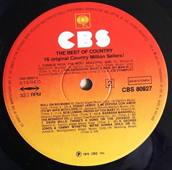 Various : The Best Of Country (LP, Comp)