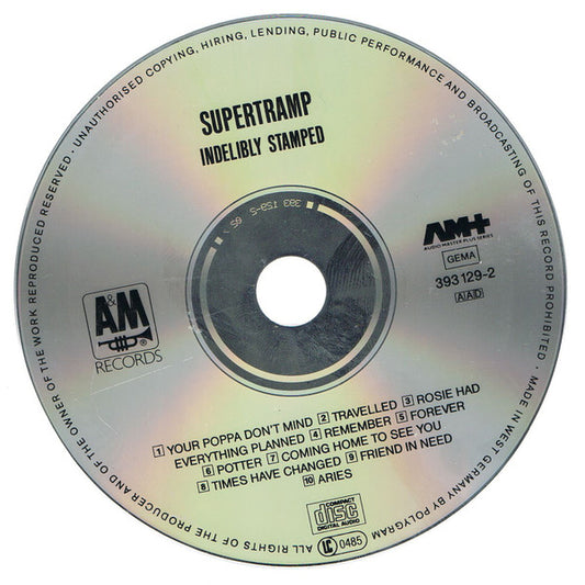 Supertramp : Indelibly Stamped (CD, Album, RE)