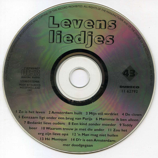 Various : Levensliedjes (CD, Comp)