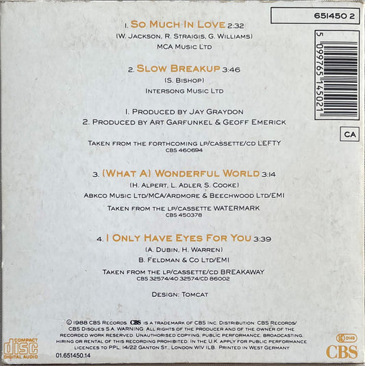 Art Garfunkel : So Much In Love (CD, Single, Car)