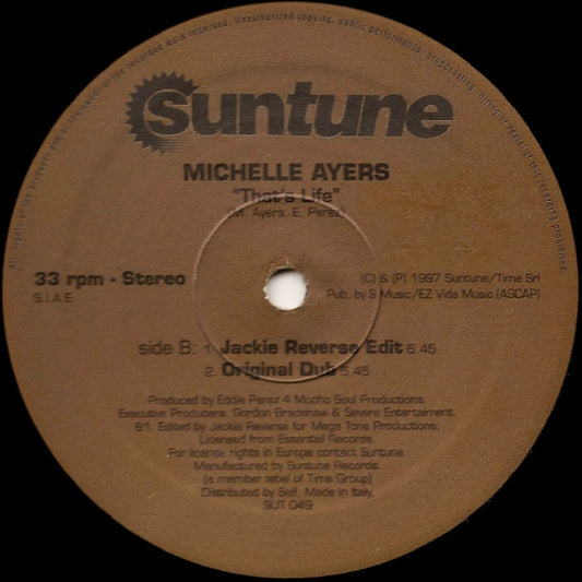 Michelle Ayers : That's Life (12")