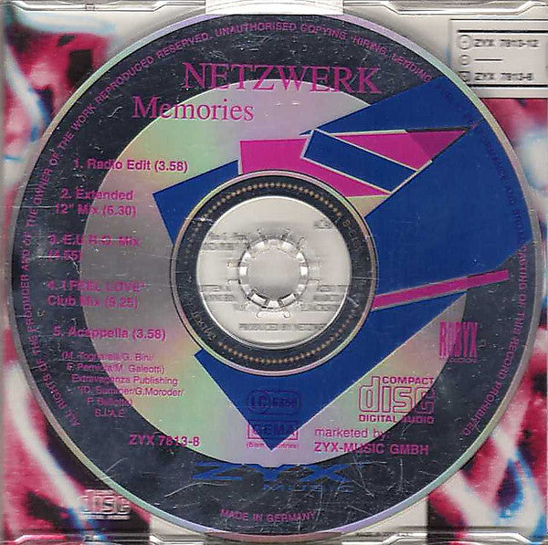 Netzwerk : Memories (CD, Maxi)