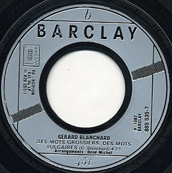 Gérard Blanchard : Elle Voulait Revoir Sa Normandie (7", Single)