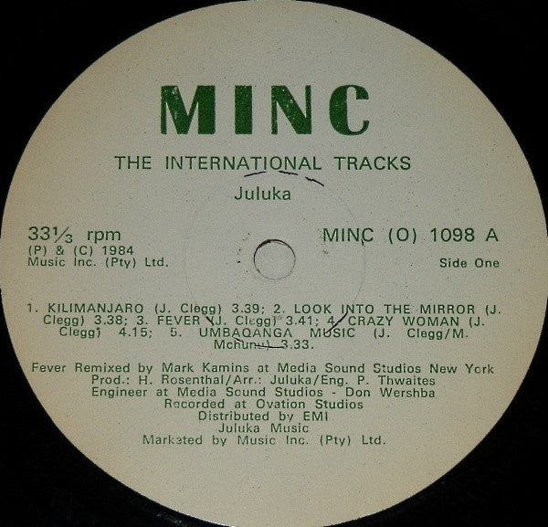 Juluka : The International Tracks (LP, Comp)