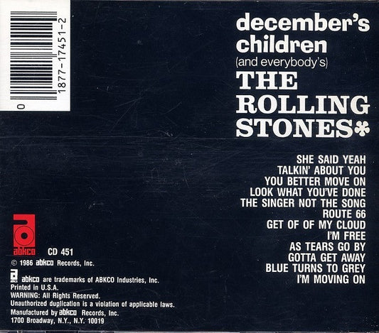The Rolling Stones : December's Children (And Everybody's) (CD, Album, RE, RM)