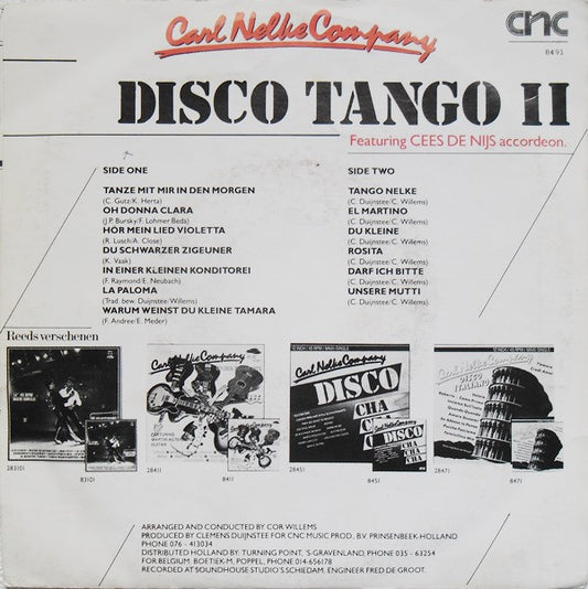 Carl Nelke Company Featuring Cees De Nijs : Disco Tango II (7")