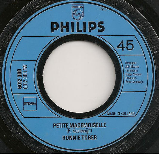 Ronnie Tober : Petite Mademoiselle (7", Single)