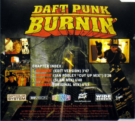 Daft Punk : Burnin' (CD, Single)
