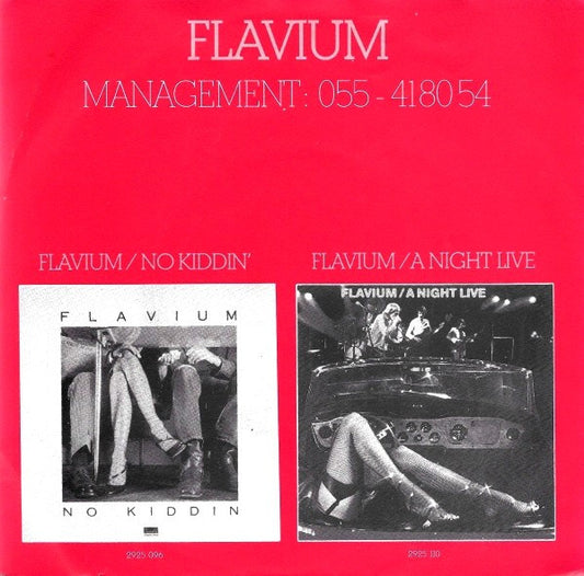 Flavium : Nobody Knows You When You're Down And Out (7", Single)