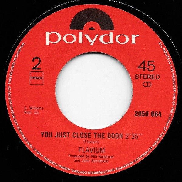 Flavium : Nobody Knows You When You're Down And Out (7", Single)