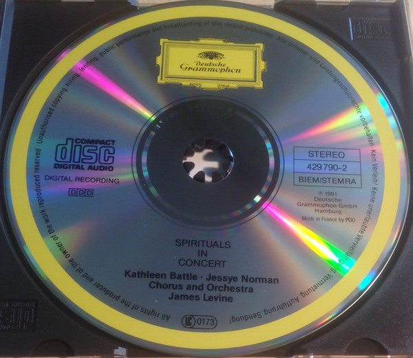 Kathleen Battle, Jessye Norman - Spirituals In Concert Chorus And Spirituals In Concert Orchestra Conducted By James Levine (2) : Spirituals In Concert (CD, Album)