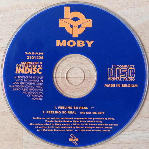 Moby : Feeling So Real (CD, Single, Car)