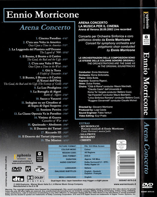Ennio Morricone : Arena Concerto (DVD-V, Multichannel, PAL, All)