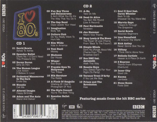 Various : I Love 80s (2xCD, Comp, M/Print)