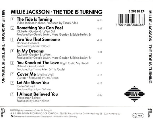 Millie Jackson : The Tide Is Turning (CD, Album)