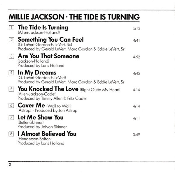 Millie Jackson : The Tide Is Turning (CD, Album)