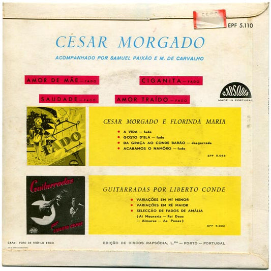 César Morgado : Fados (7", EP)