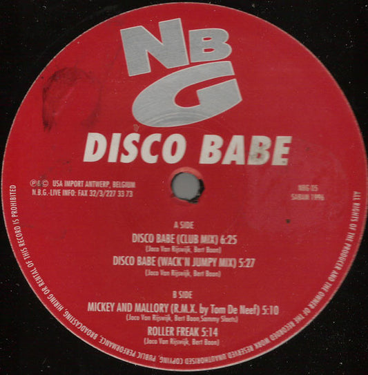 Natural Born Grooves : Disco Babe (12")
