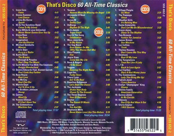 Various : That's Disco 60 All-Time Classics (3xCD, Comp)