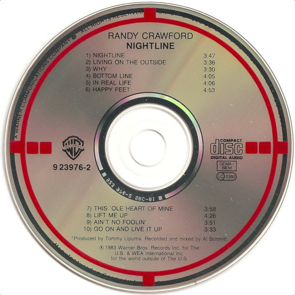 Randy Crawford : Nightline (CD, Album, Tar)