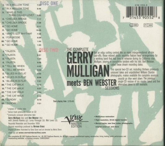 Gerry Mulligan - Ben Webster : The Complete Gerry Mulligan Meets Ben Webster Sessions (2xCD, Comp)