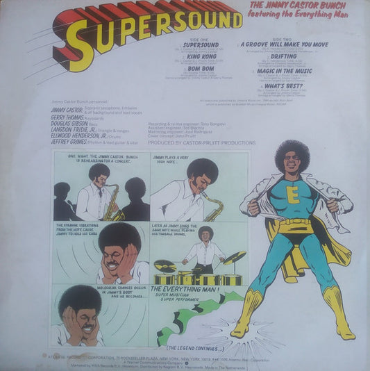 The Jimmy Castor Bunch Featuring The Everything Man : Supersound (LP, Album)