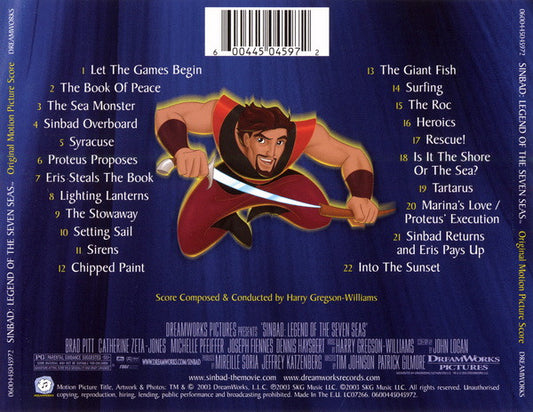Harry Gregson-Williams : Sinbad: Legend Of The Seven Seas (Original Motion Picture Score) (CD, Album)