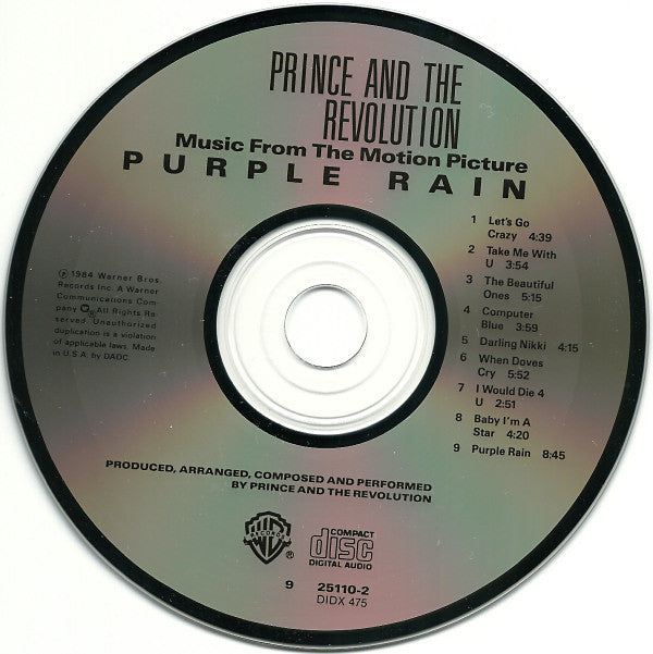 Prince And The Revolution : Purple Rain (CD, Album, DAD)