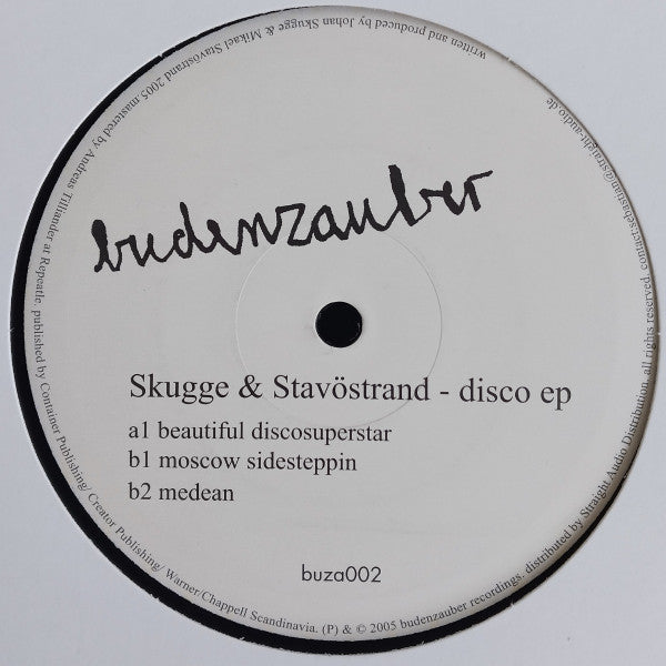 Stavöstrand & Skugge : Disco EP (12", EP)