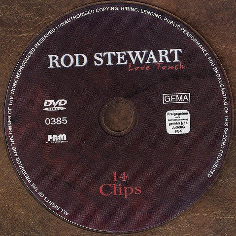 Rod Stewart : Love Touch. (DVD, PAL)