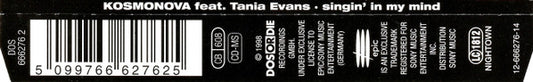 Kosmonova Featuring Tania Evans : Singin' In My Mind (CD, Maxi)