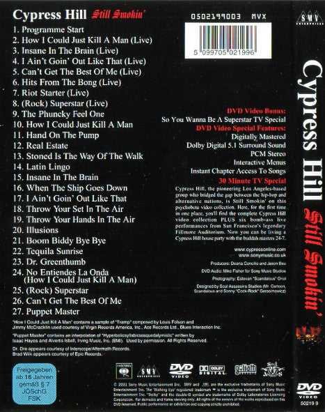 Cypress Hill : Still Smokin' (DVD-V, Multichannel)
