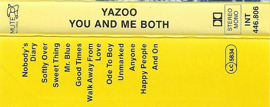 Yazoo : You And Me Both (Cass, Album)