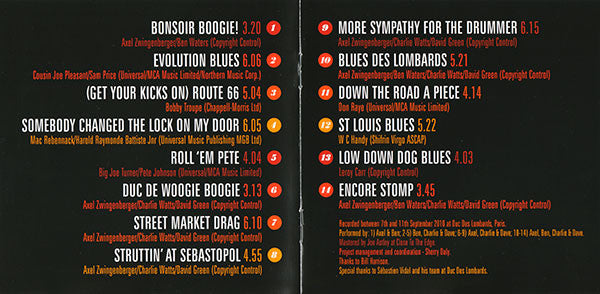 The ABC & D Of Boogie Woogie, Axel Zwingenberger, Ben Waters, Charlie Watts, Dave Green : Live In Paris (CD, Album)