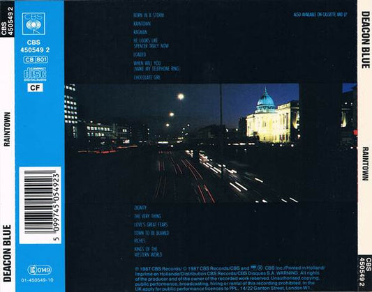 Deacon Blue : Raintown (CD, Album, CBS)