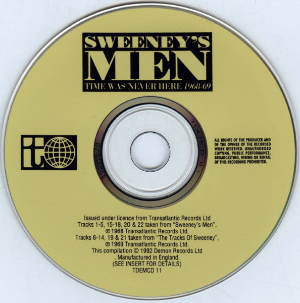 Sweeney's Men Featuring Terry Woods : Time Was Never Here 1968-69 (CD, Comp)