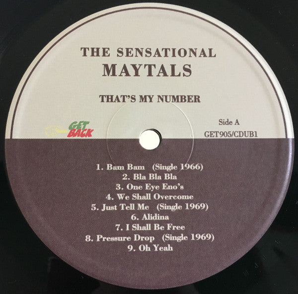 The Maytals : The Sensational Maytals: That's My Number (LP, Comp)