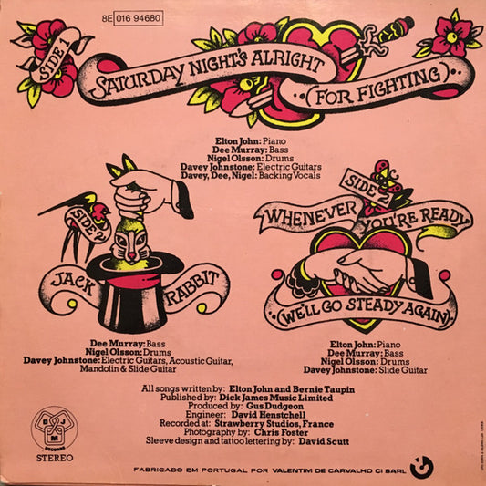 Elton John : Saturday Night's Alright For Fighting (7", Single)
