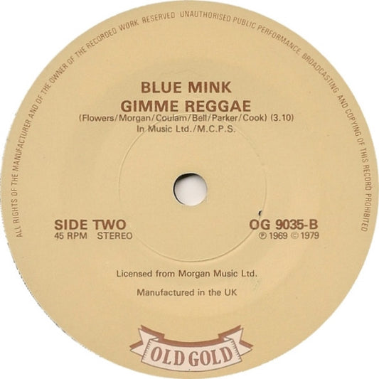 Blue Mink : Melting Pot / Gimme Reggae (7", Single)