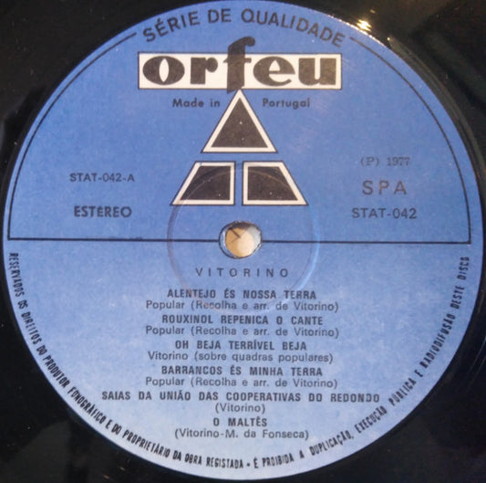 Vitorino : Os Malteses (LP, Album, Gat)