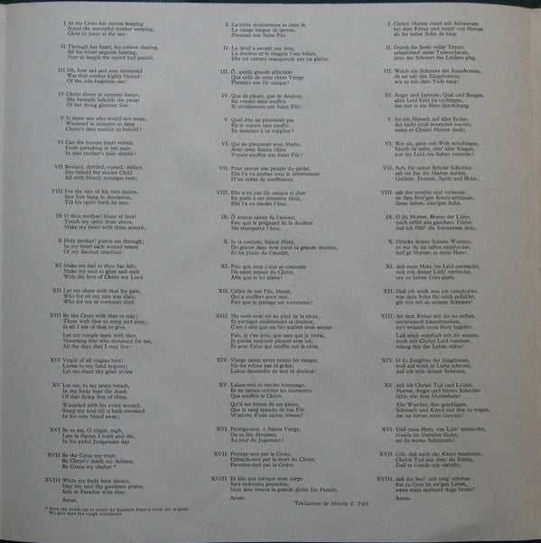 Alessandro Scarlatti, Mária Zádori ♦ Paul Esswood ♦ Capella Savaria ♦ Pál Németh : Stabat Mater / Flute Sonata In C Minor No. 3 (LP, Album)