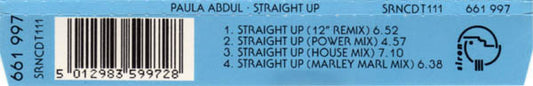 Paula Abdul : Straight Up (CD, Maxi)