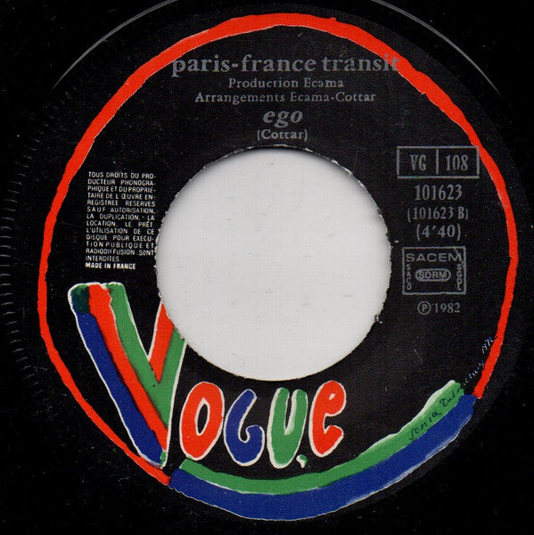 Paris France Transit : Paris France (7", Single)
