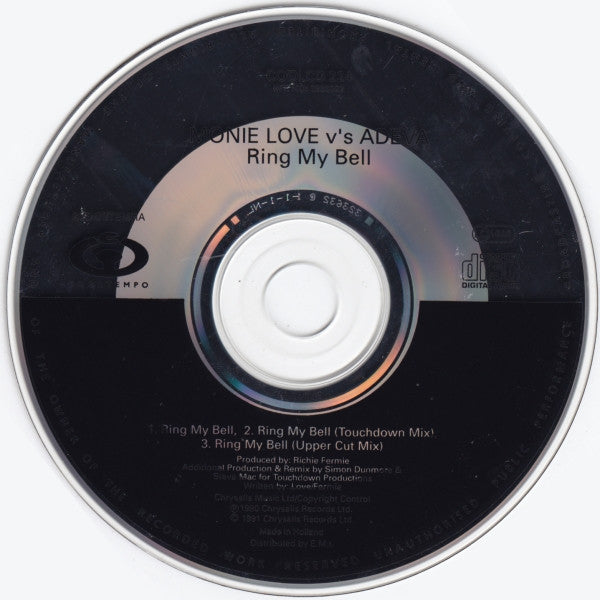 Monie Love Vs Adeva : Ring My Bell (CD, Maxi)