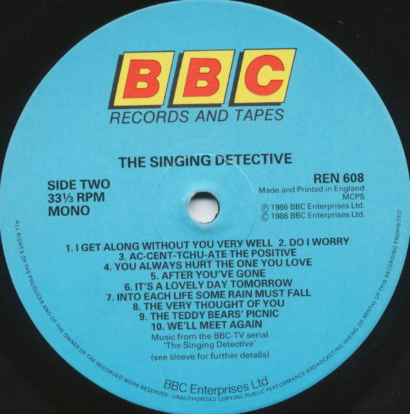 Various : The Singing Detective (Music From The BBC-TV Serial) (LP, Album, Comp, Mono)