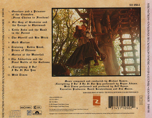 Michael Kamen : Robin Hood: Prince Of Thieves (Original Motion Picture Soundtrack) (CD, Album)