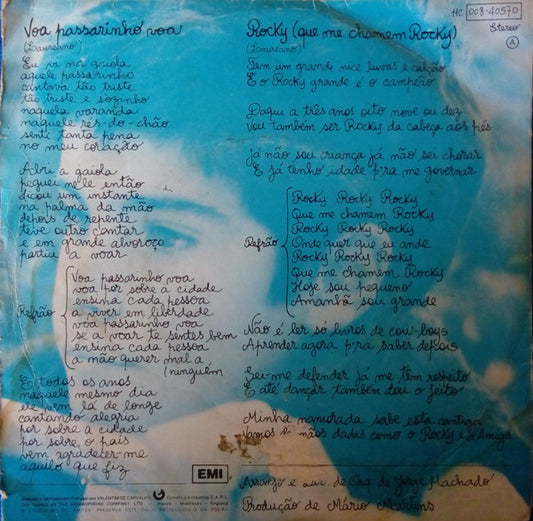 Pedro Couceiro : Voa Passarinho Voa (7", Single)