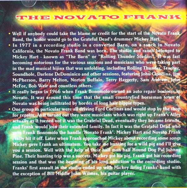 Novato Frank Band : Rock 'N' Roll Heaven (CD, Album)