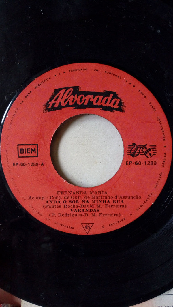 Fernanda Maria : Anda O Sol Na Minha Rua (7", EP)