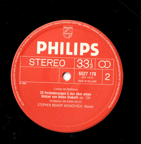 Ludwig van Beethoven - Stephen Bishop-Kovacevich : Diabelli Variations (LP, Album, RE)